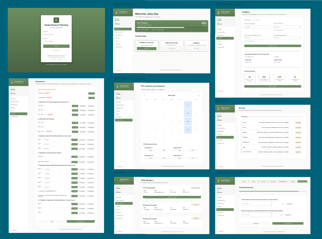 Client Prototype — Desktop

Desktop prototype of the Client-facing portal, illustrating document access, appointment views, and the tailored dashboard experience.