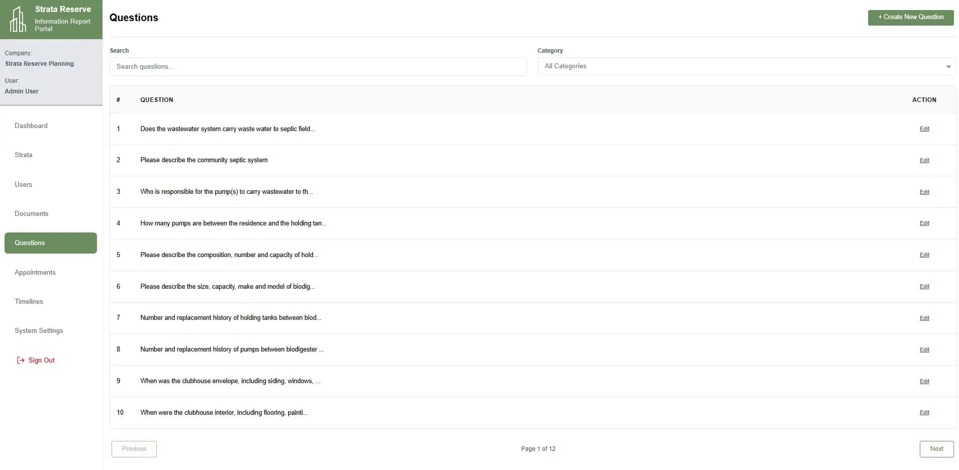 Question Management System

Configurable CRUD interface allowing the company to manage survey questions without code changes — addressing domain-specific filtering logic and edge cases directly through the platform.
